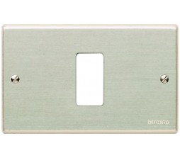 Bticino magic placca con viti a 1 posto oxidal